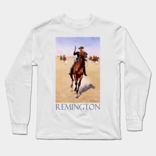 The Trooper (1892) by Frederic Remington Long Sleeve T-Shirt